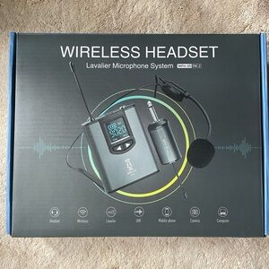 Source Unknown Wireless Headset System - Black and Blue